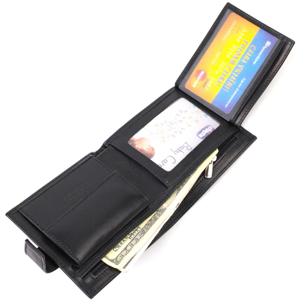 Гаманець Canpellini З натуральної шкіри Чорний (21880) - зображення 7