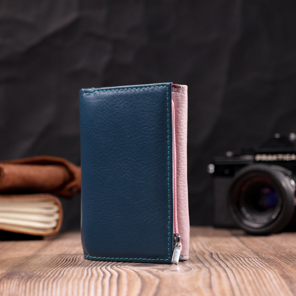 Гаманець ST Leather З натуральної шкіри Різнокольоровий (19462) - зображення 9