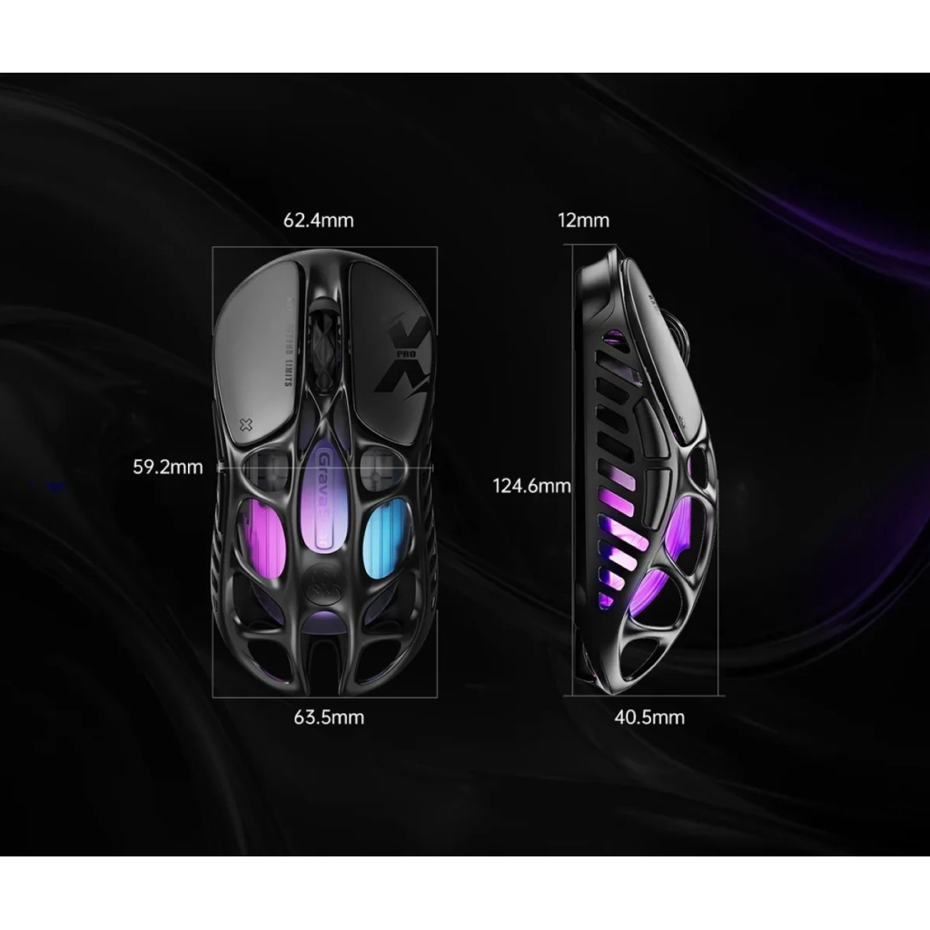 Мишка GravaStar Mercury X Pro 8K Wireless/Bluetooth/USB Black (GSXPRO_BLK) - изображение 10