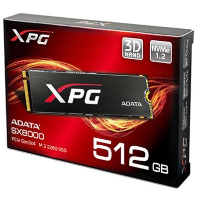 Накопичувач SSD M.2 2280 512GB ADATA (ASX8000NPC-512GM-C) - изображение 8