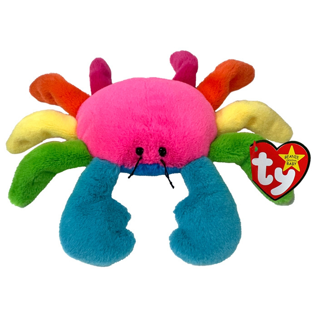 М'яка іграшка Ty Beanie Babies Райдужний краб Scuttle 15 см (41347) - зображення 1
