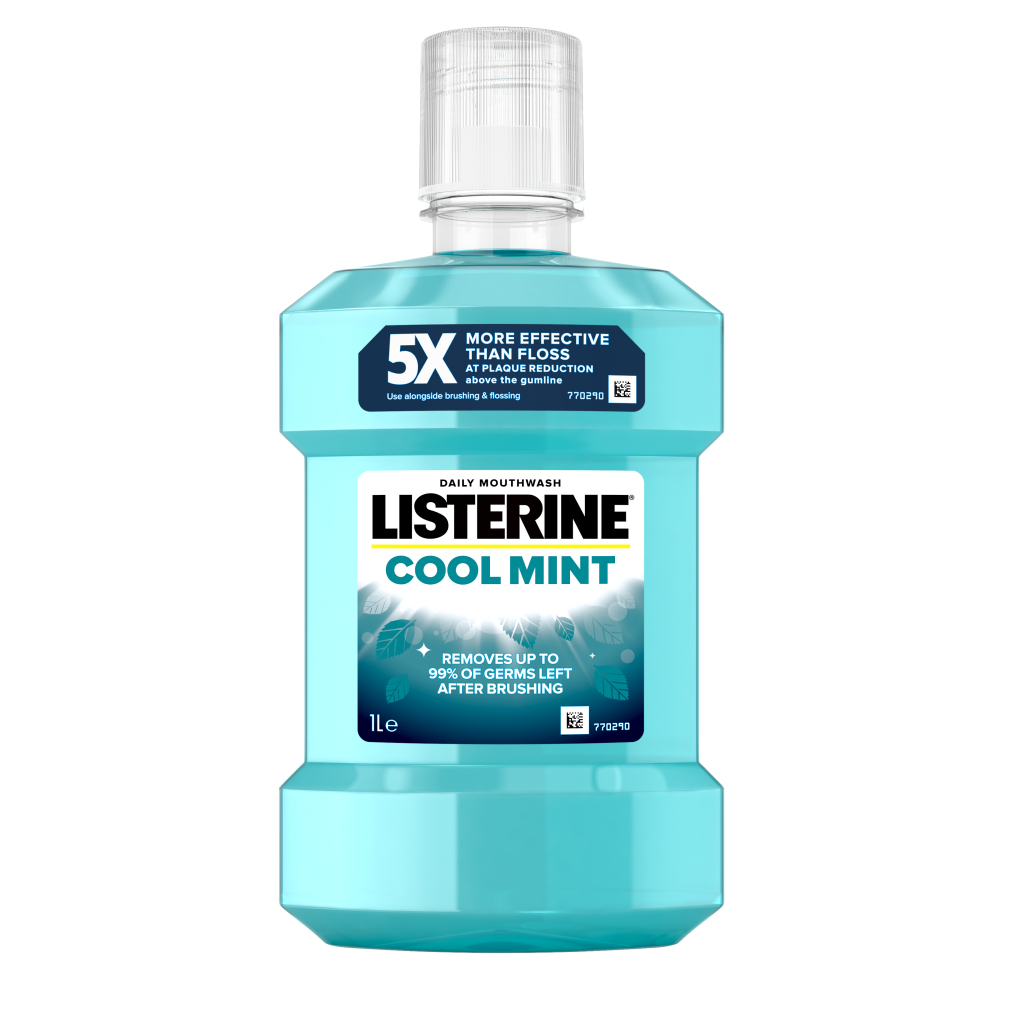 Ополіскувач для порожнини рота Listerine Свіжа м'ята 1000 мл (3574660520132) - изображение 1