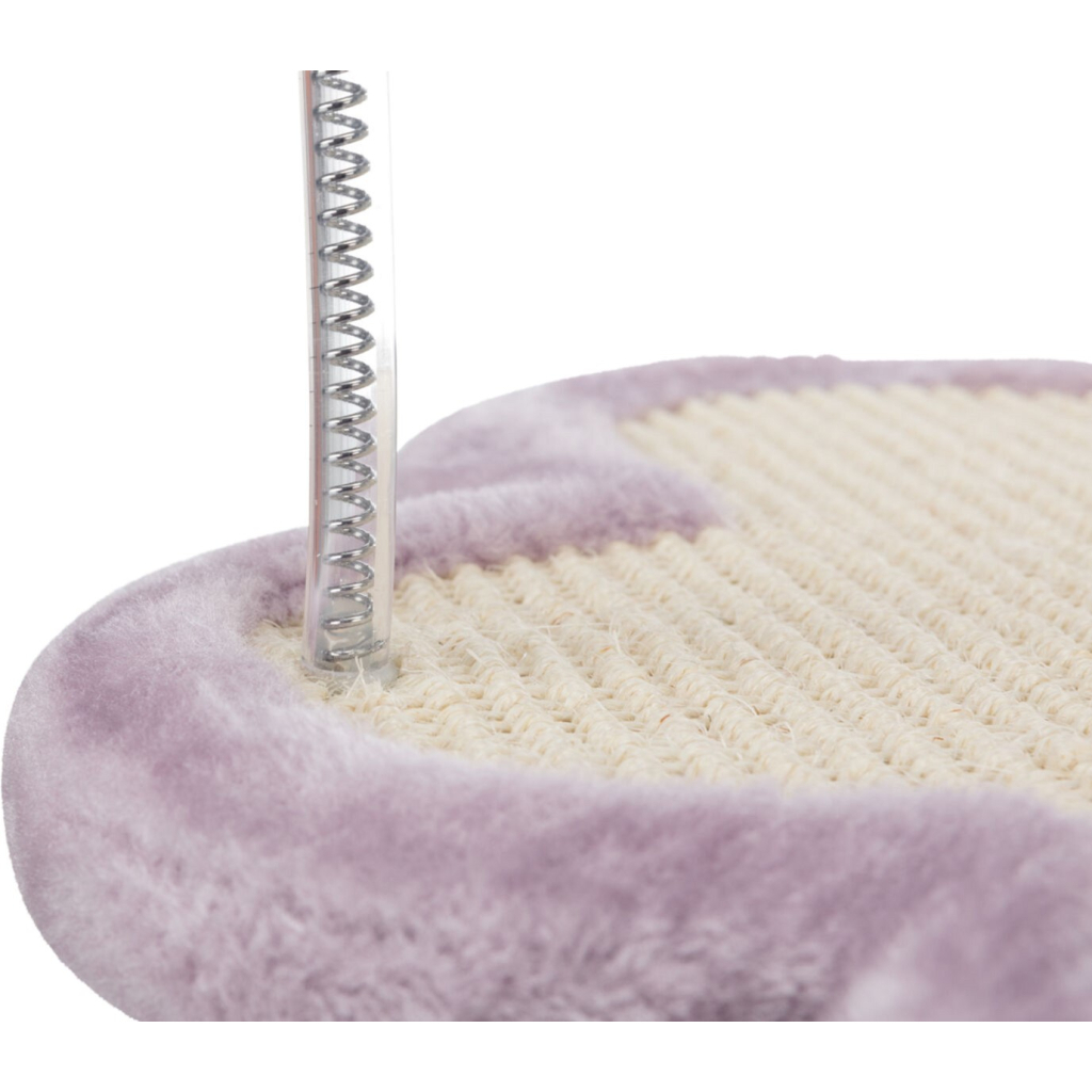 Дряпка (кігтеточка) для котів Trixie Junior Стовпчик-лапа з іграшками 40х38х50 см світло-бузковий (4011905429311) - изображение 3