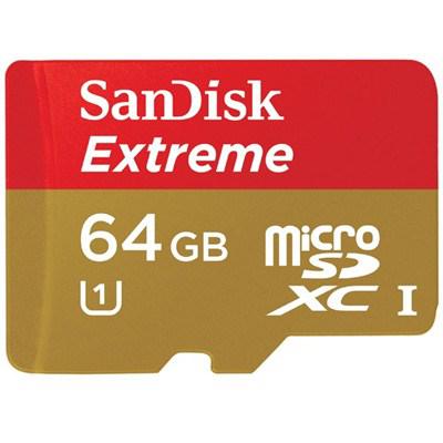 Карта пам'яті SanDisk 64Gb microSDXC eXtreme Class10 UHS-I (SDSDQX-064G-U46A) - зображення 1