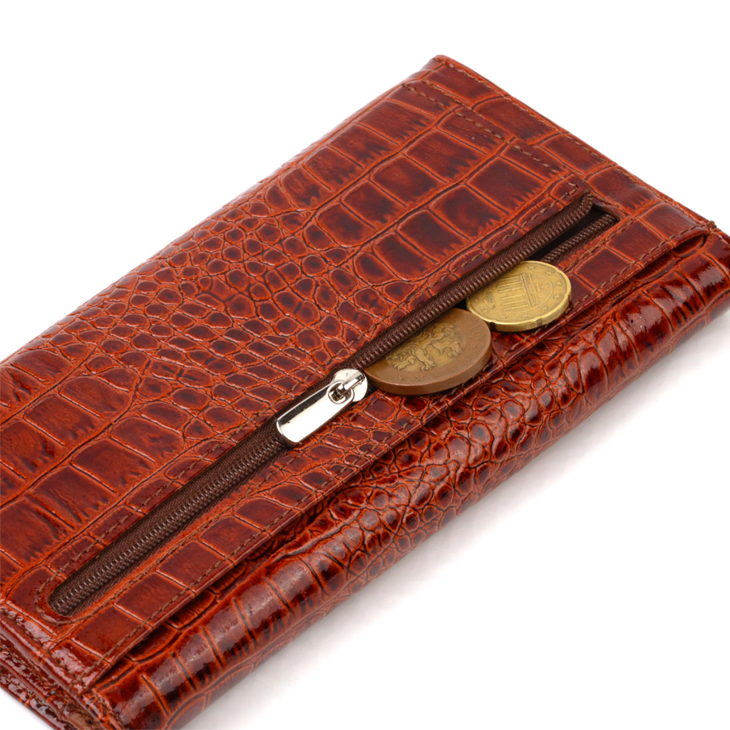 Портмоне Canpellini З натуральної шкіри Коричневе (21704) - зображення 7