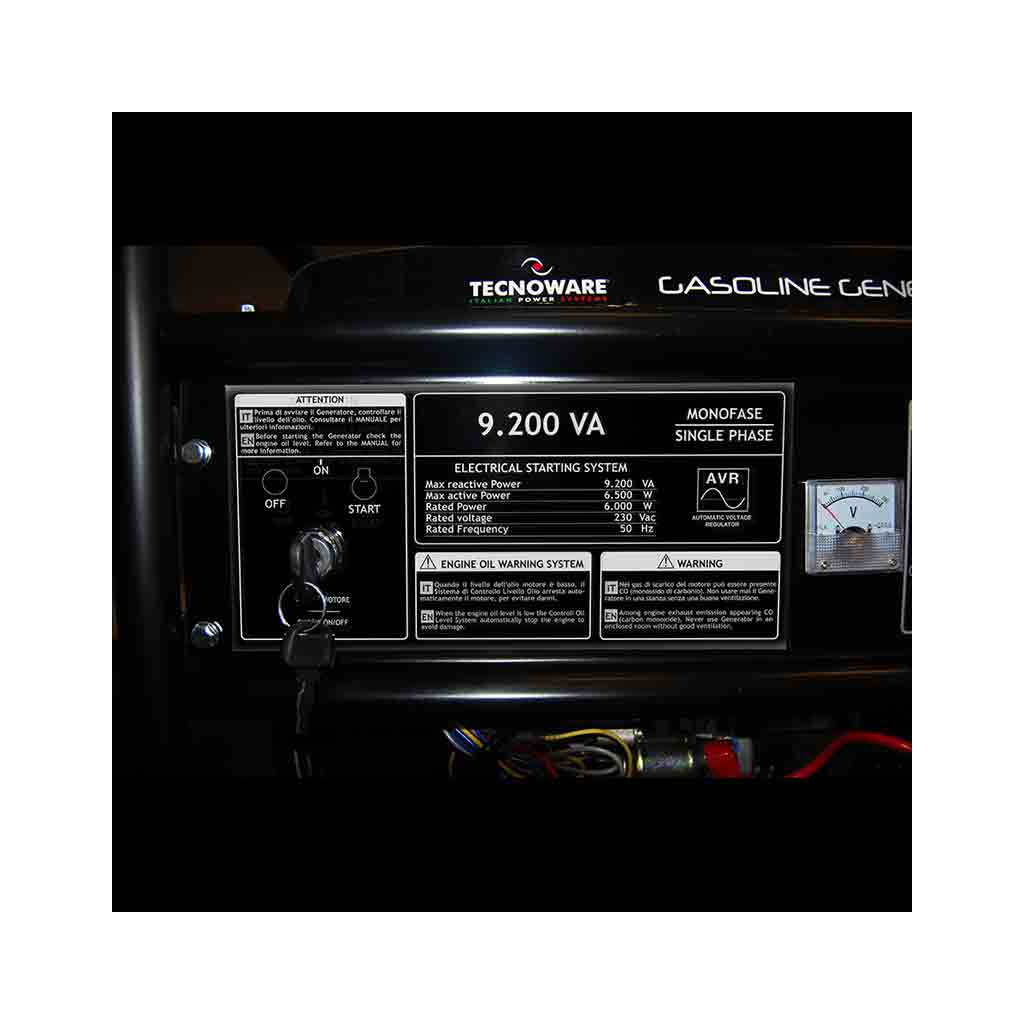 Генератор TECNOWARE FGE9200EA 6.5kW, електростарт, ATS - зображення 2
