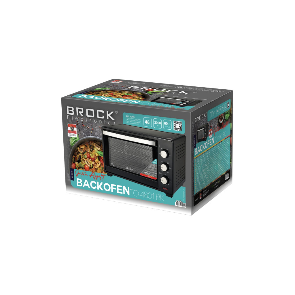 Електропіч Brock TO 4801 BK - зображення 2