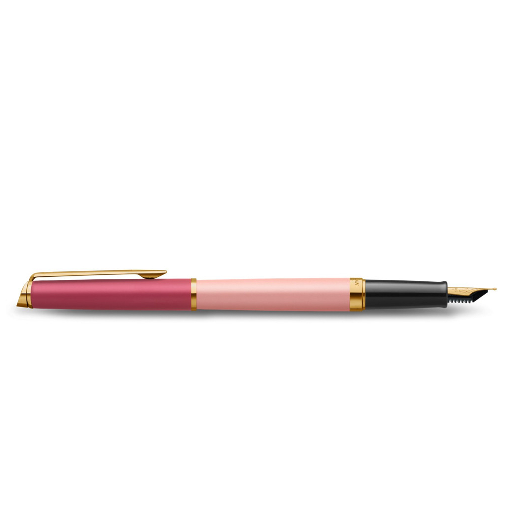 Ручка пір'яна Waterman HEMISPHERE Colour Blocking Pink GT  FP F (12 581) - изображение 4