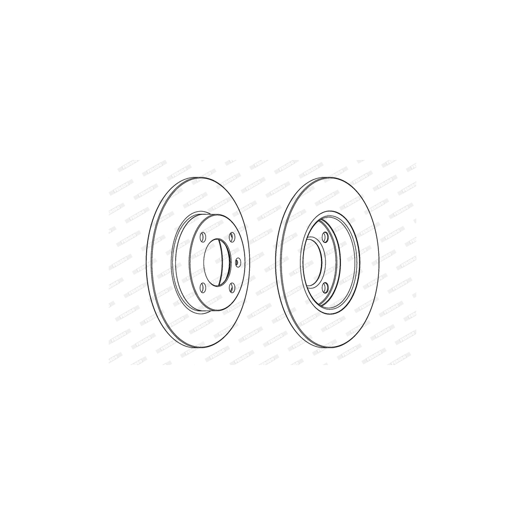 Гальмівний диск FERODO DDF042 - зображення 1