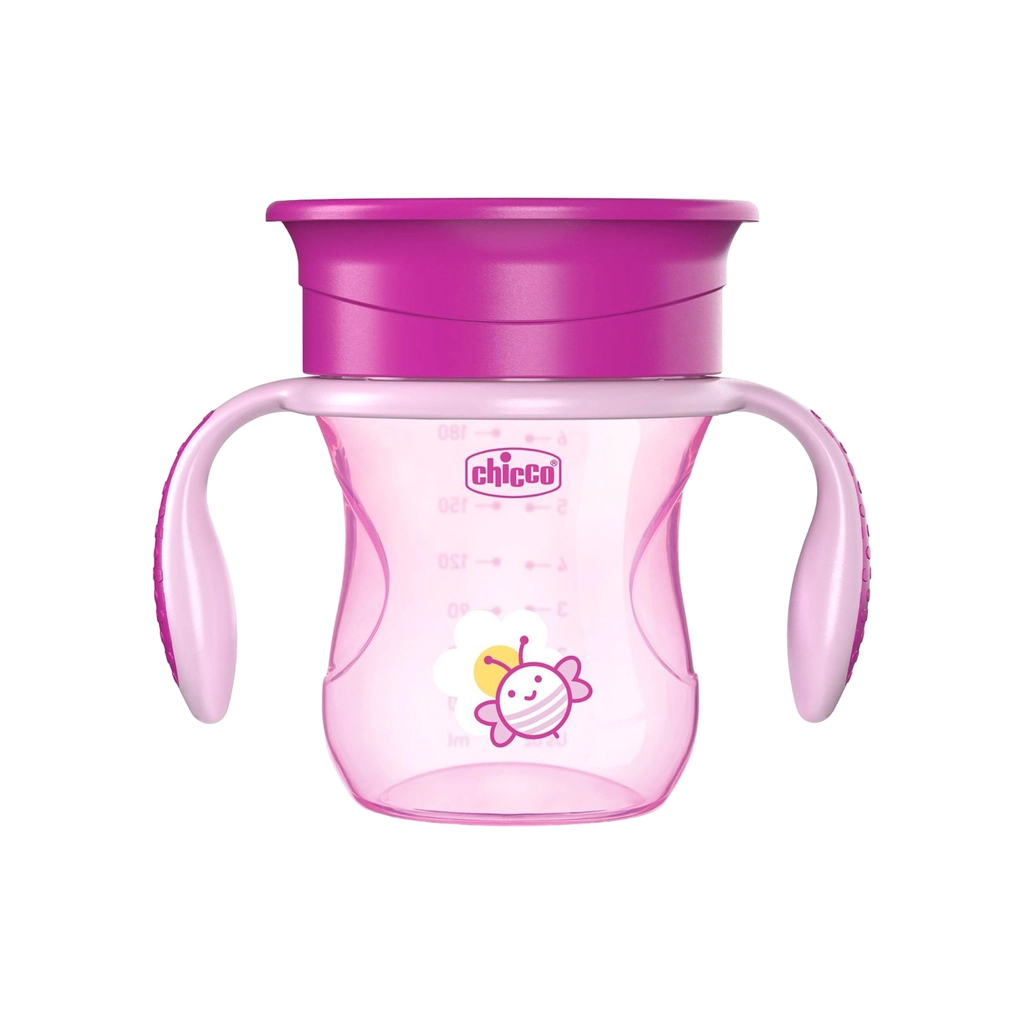 Поїльник-непроливайка Chicco Perfect Cup 12 м+ Рожева 200 мл (06951.10) - зображення 1