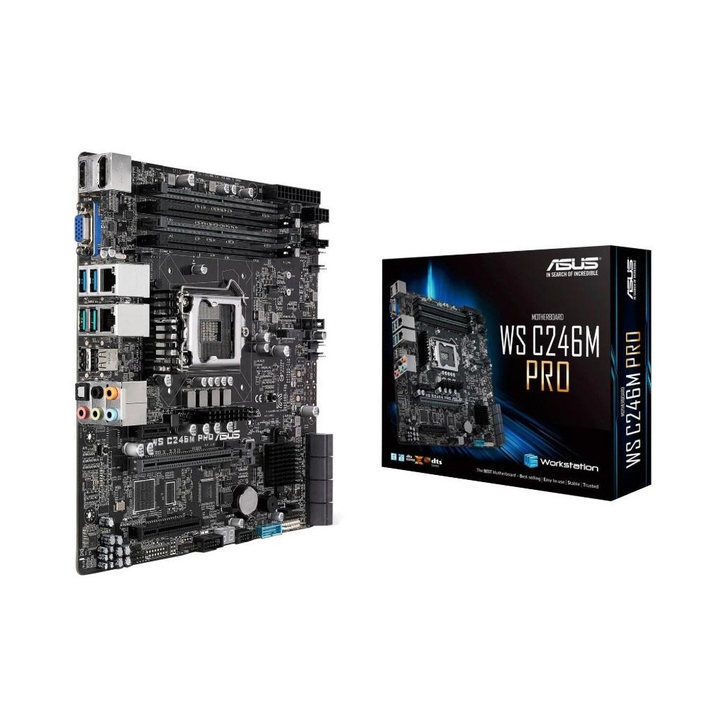 Серверна материнська плата ASUS WS C246M PRO - зображення 1