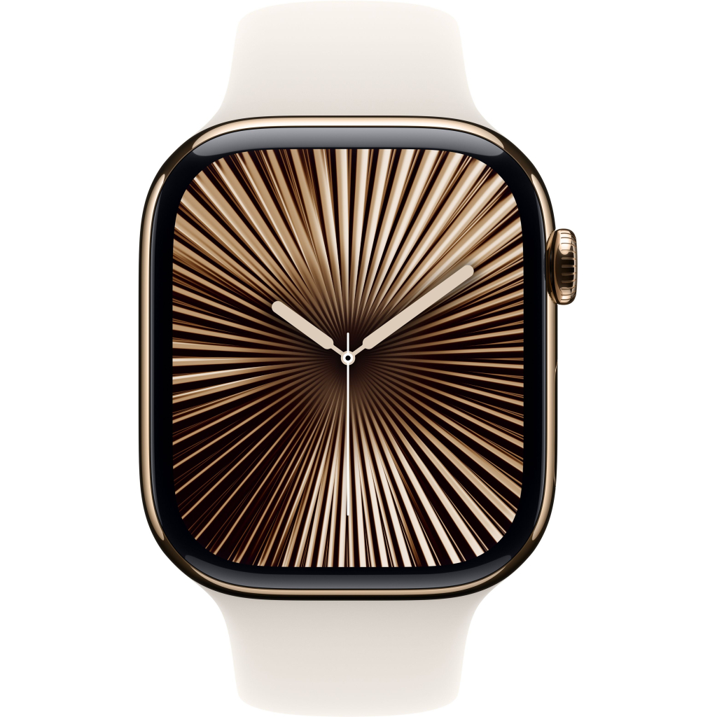 Ремінець до смарт-годинника Apple 46mm Starlight Sport Band - S/M (MXM63ZM/A) - зображення 4