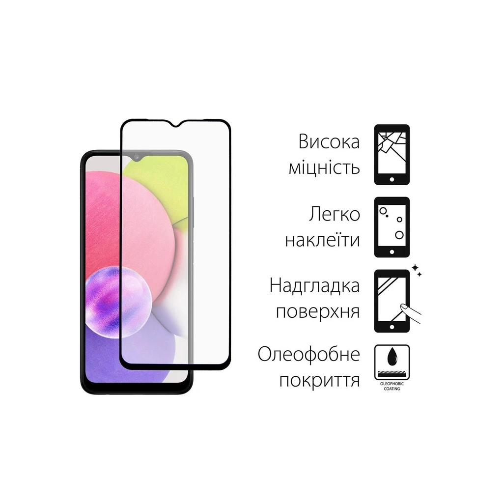 Чохол до мобільного телефона Dengos Kit for Samsung Galaxy A03 case + glass (Red) (DG-KM-23) - зображення 3