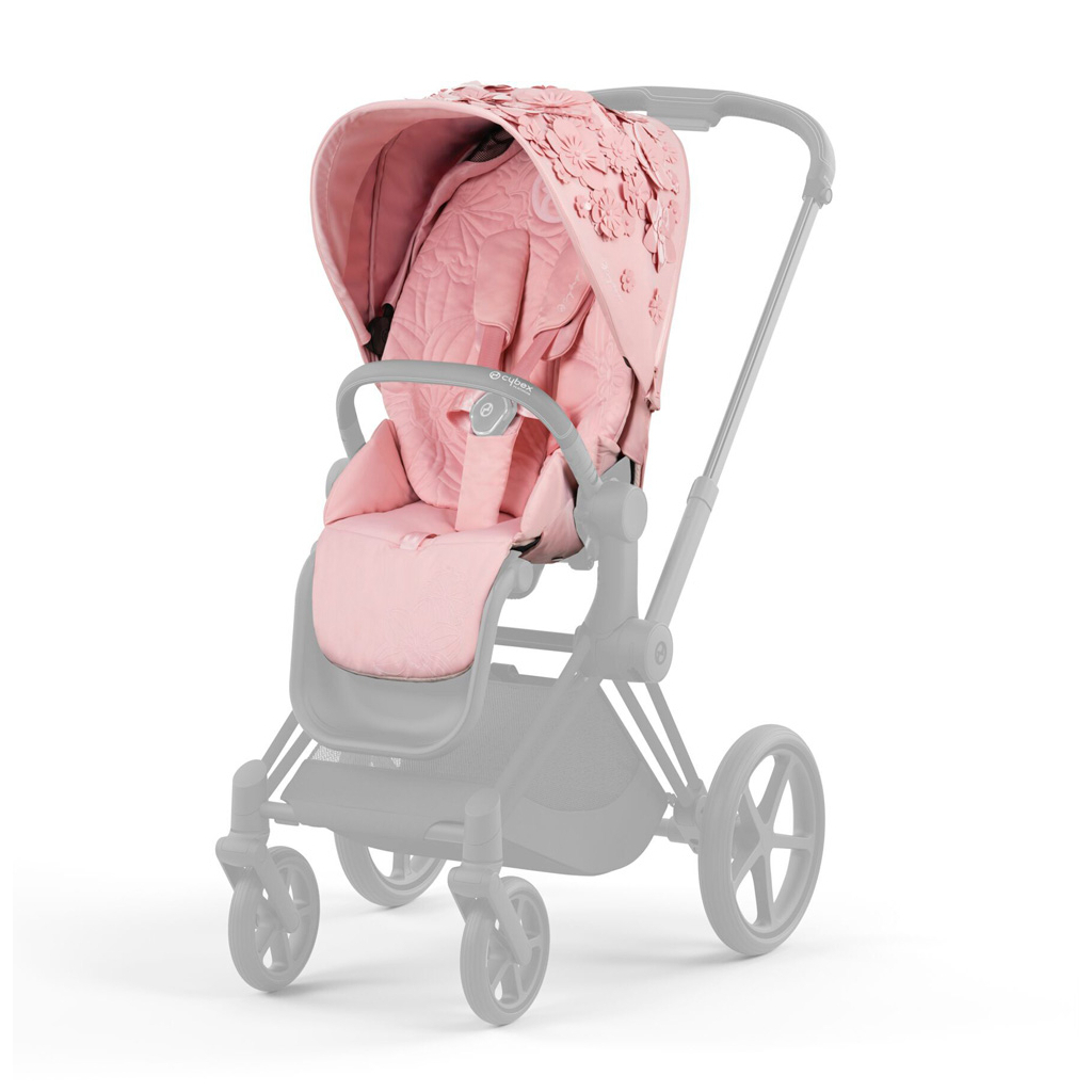 Набір текстилю для коляски Cybex Priam Simply Flowers Pink (521002825) - зображення 1