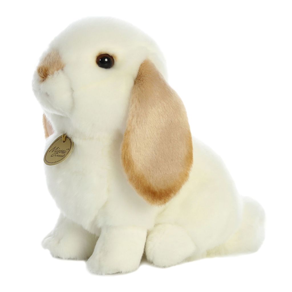 М'яка іграшка Aurora Кролик висловухий біло-бежевий 23 см (170091B) - зображення 5