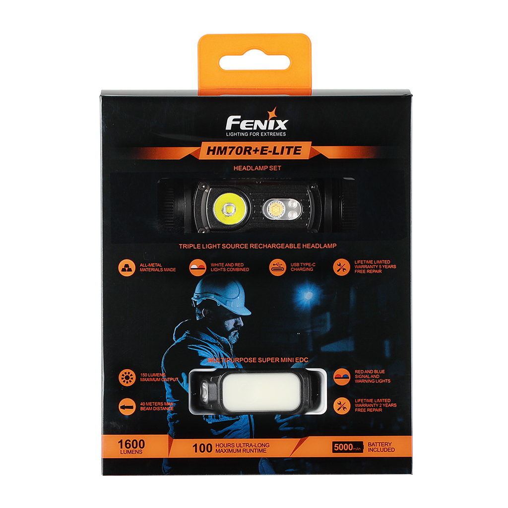 Ліхтар Fenix HM70R + Fenix E-LITE (HM70RE-LITE) - зображення 3