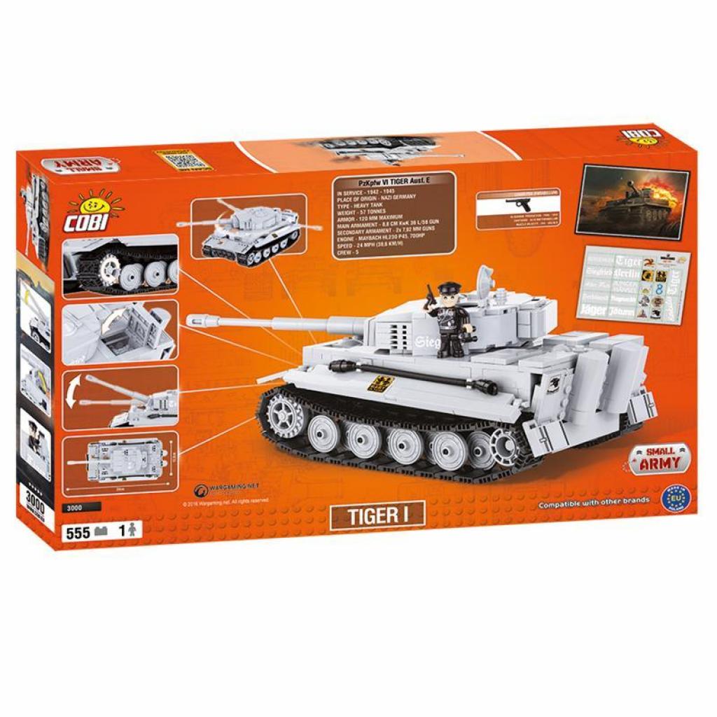 Конструктор Cobi World Of Tanks Тигр I, 555 деталей (COBI-3000A) (5902251030001) - зображення 4