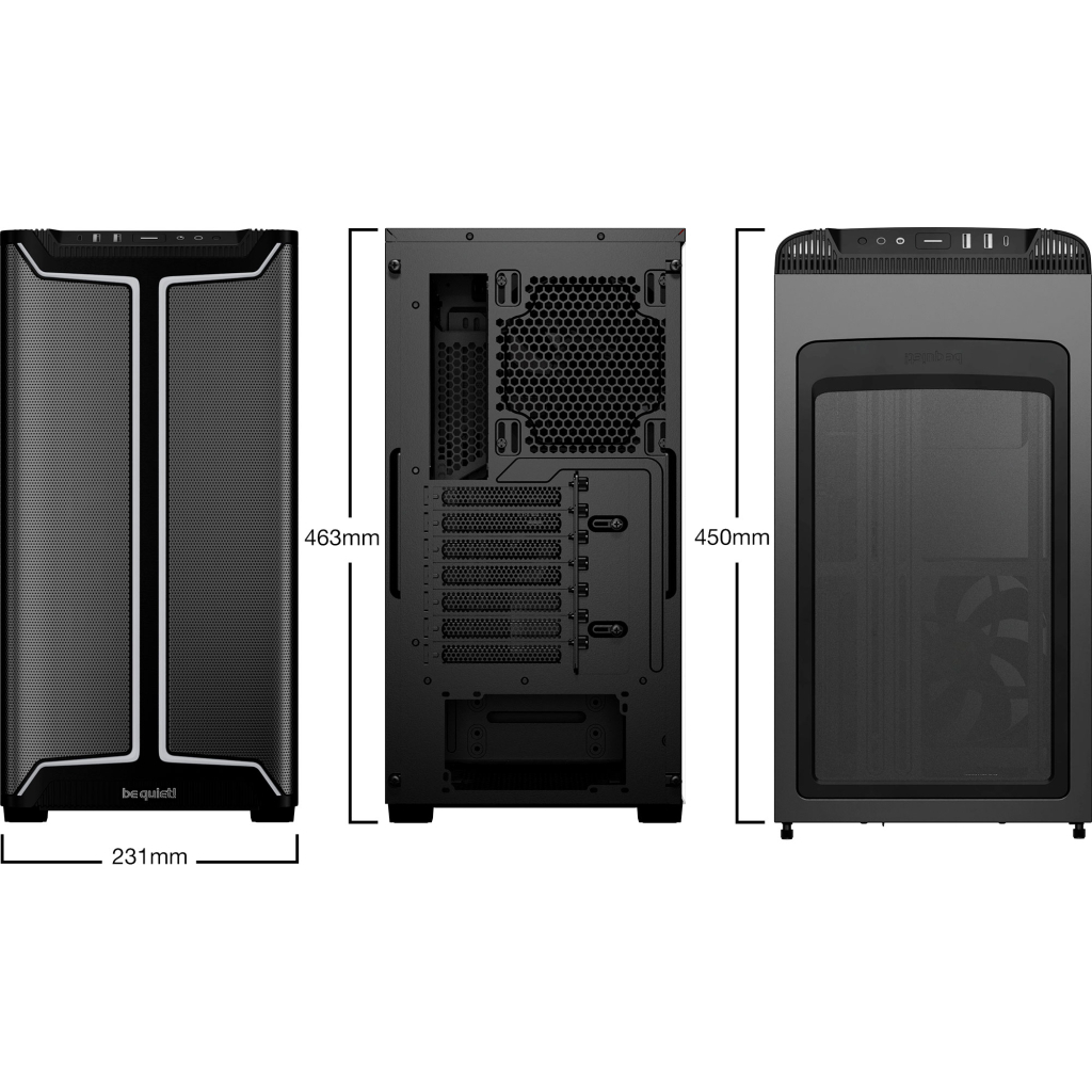 Корпус Be quiet! PURE BASE 501 DX чорний (BGW76) - зображення 7