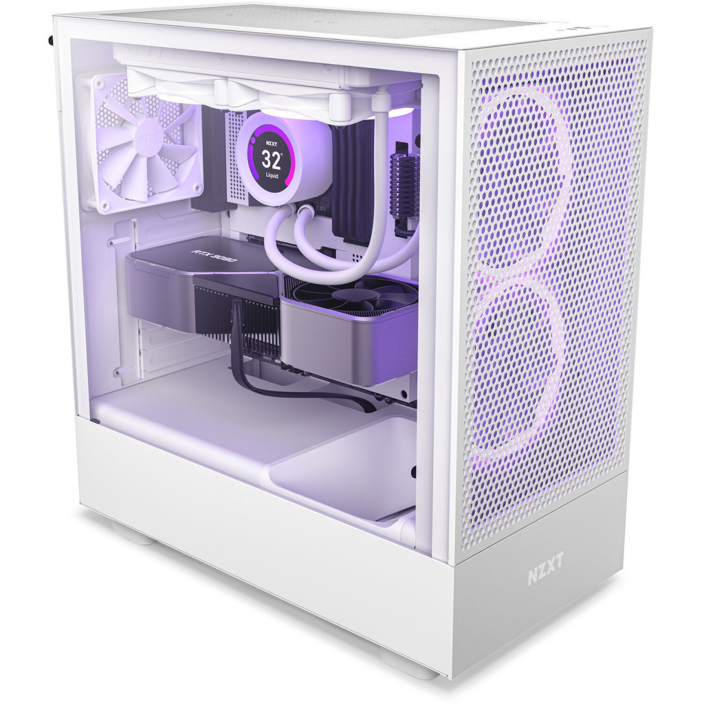 Корпус NZXT H5 Flow Edition White (CC-H51FW-01) - зображення 12