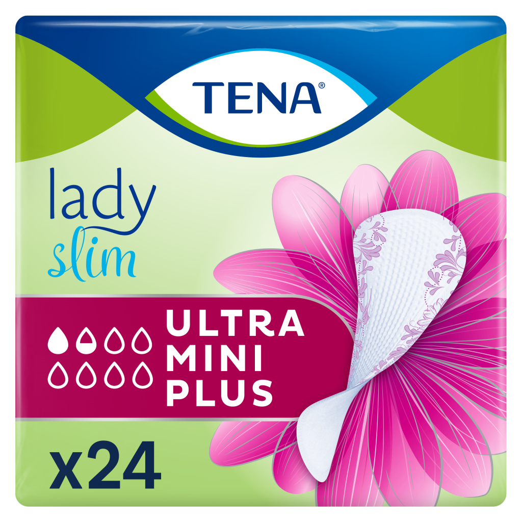 Урологічні прокладки Tena Lady Slim Ultra Mini Plus 24 шт. (7322541116433) - зображення 1