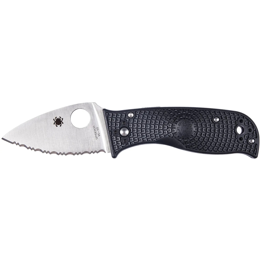 Ніж Spyderco Lil Temperance 3 Lightweight Serrated Black (C69SBK3) - зображення 1