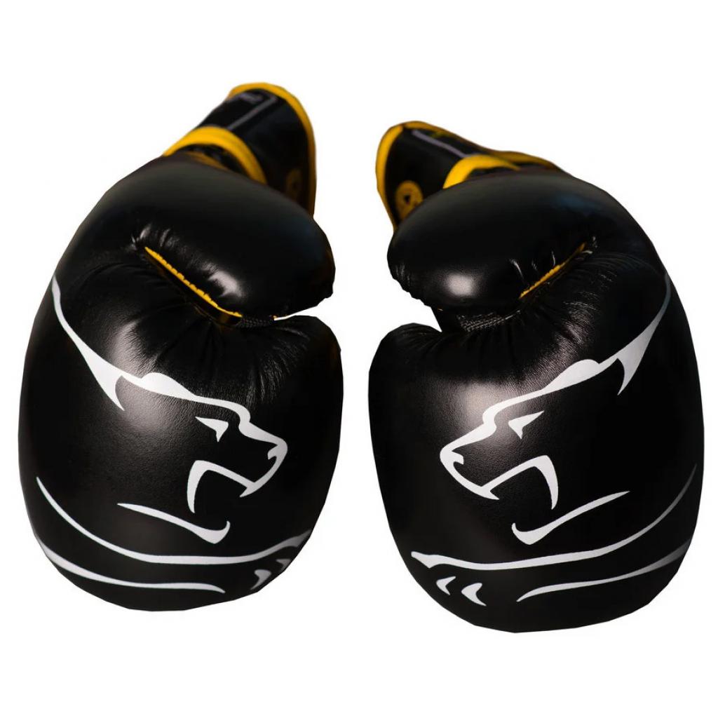 Боксерські рукавички PowerPlay 3018 14oz Black/Yellow (PP_3018_14oz_Black/Yellow) - зображення 3