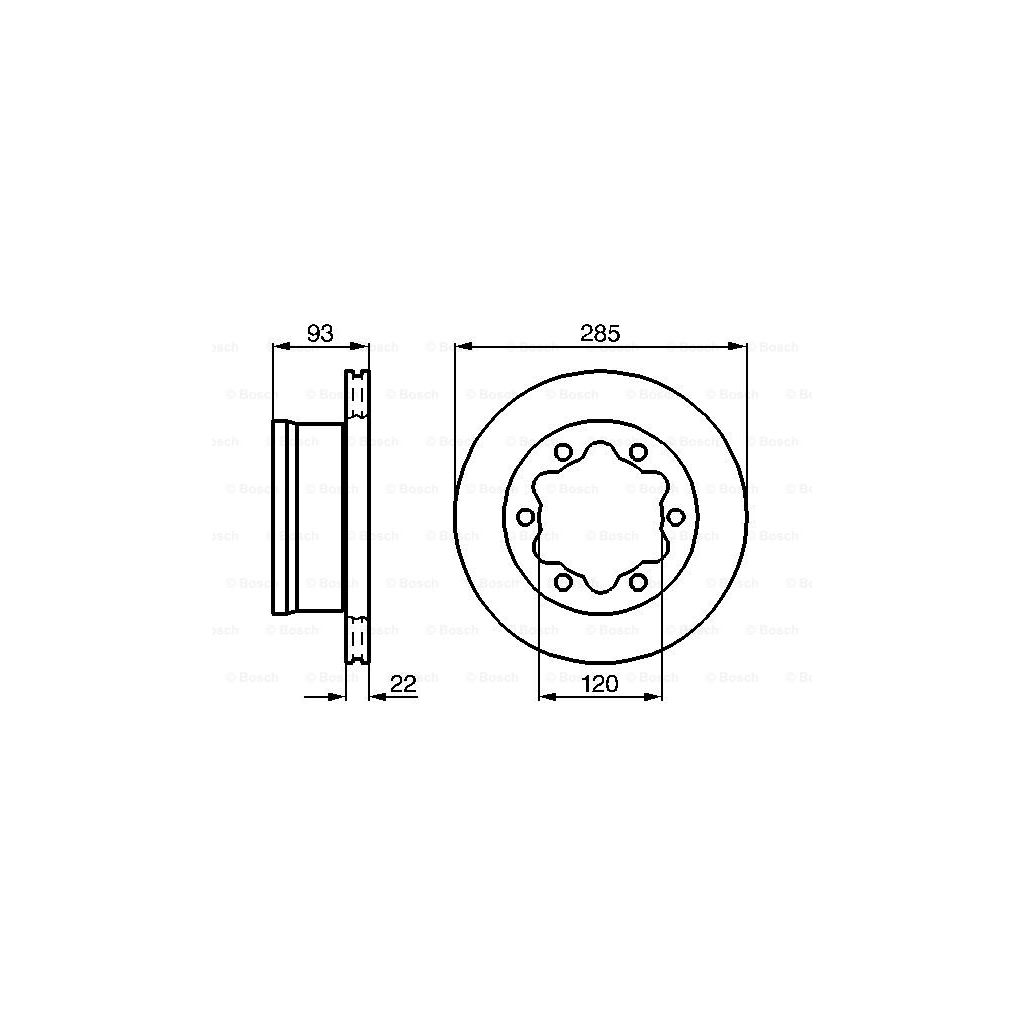 Гальмівний диск Bosch 0 986 478 555 - зображення 5