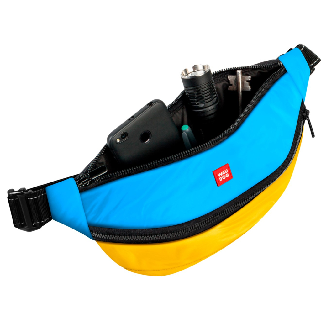 Поясна сумка-бананка для собак WAUDOG Family Colors of freedom зі знімним ременем 33х17х10 см (400-4020) - зображення 2