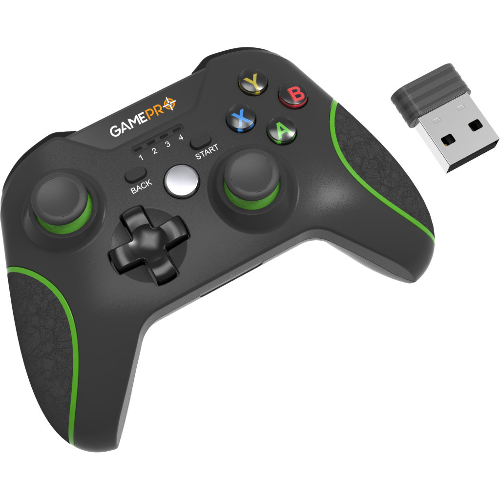 Геймпад GamePro MG650B PS3/Android Wireless Black/Green (MG650B) - зображення 1
