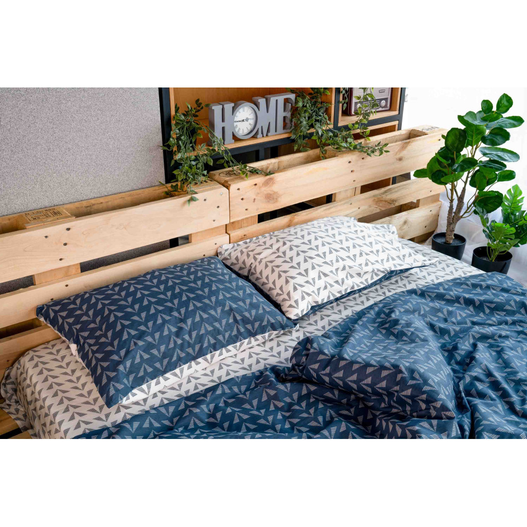 Постільна білизна Ardesto Gloria сатин синій євро 200х220 (ART2022DB) - зображення 11