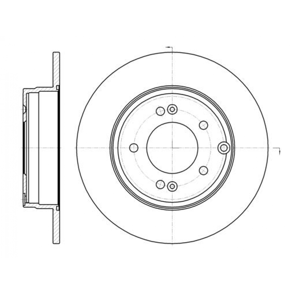 Гальмівний диск REMSA 6989.00 - зображення 1