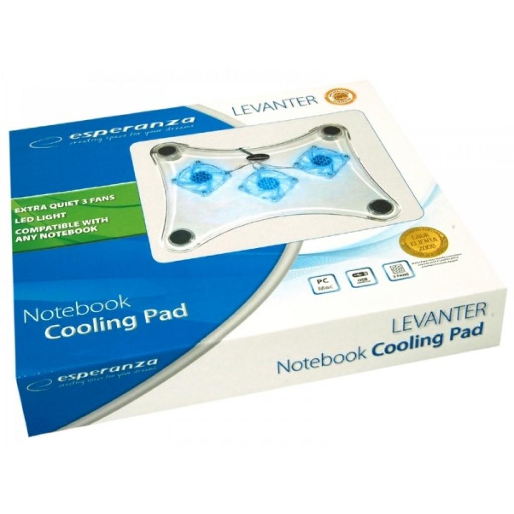 Підставка до ноутбука Esperanza Levanter Notebook Cooling Pad to size 15.6" (EA107) - зображення 3