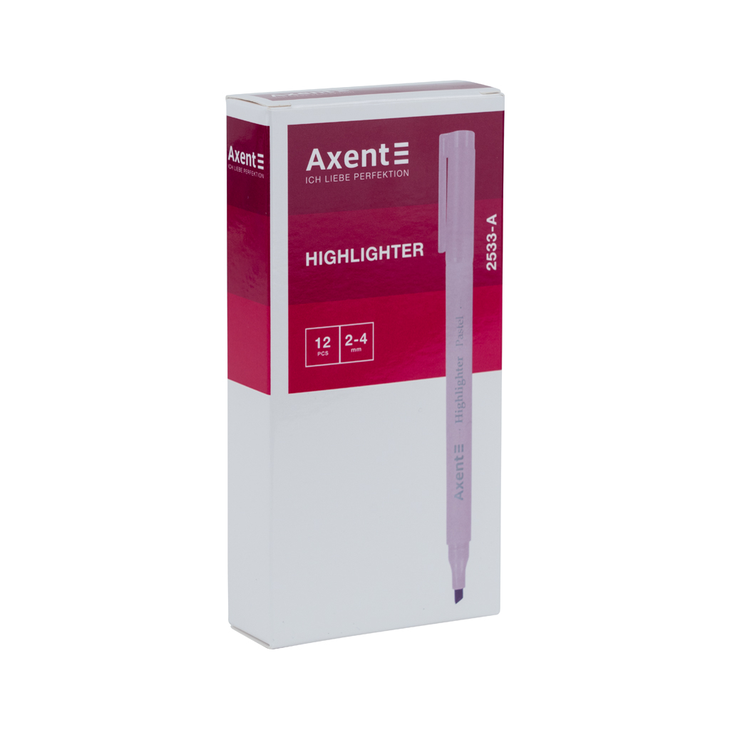 Маркер Axent Highlighter Pastel 2-4 мм клиноподібний лавандовий (2533-36-A) - зображення 2