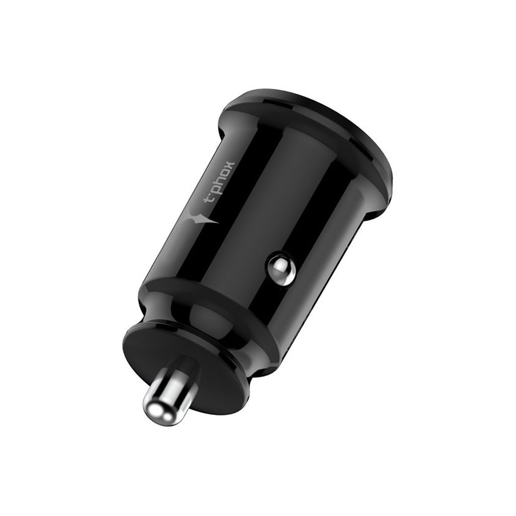 Зарядний пристрій T-Phox Charger Set 2.4A Dual+MicroUSB cable 1.2m (Black) (T-S09 SET M B) - зображення 4