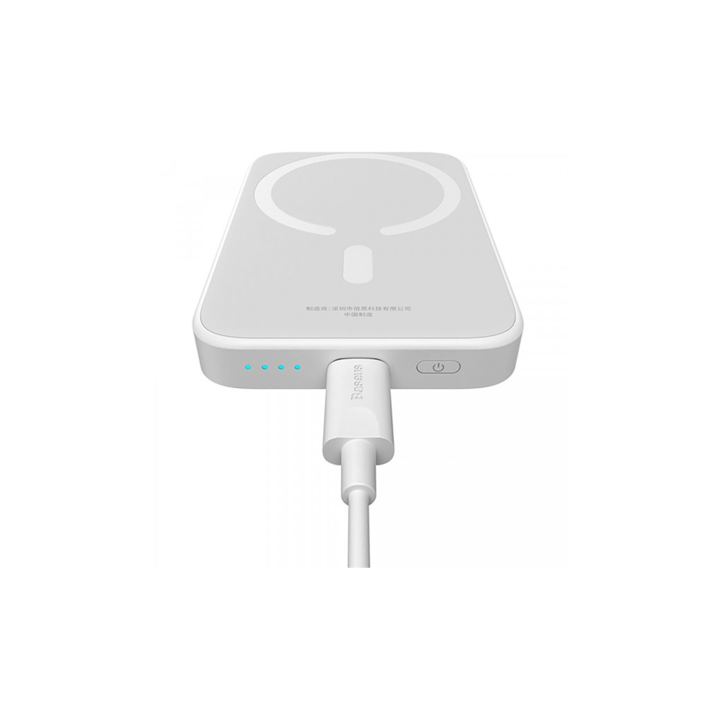 Батарея універсальна Baseus Magnetic Wireless Mini Air 6000mAh 20W PD, QC, Qi-15W, White (6932172641429) - picture 10