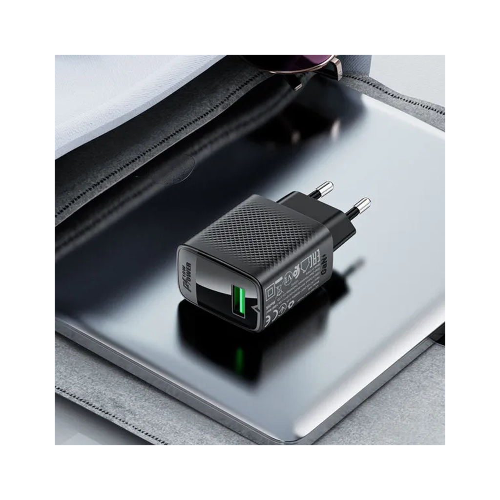 Зарядний пристрій Acefast USB-A 20W + Type-C cable A90 Fast Charger Black (6974316280064) - зображення 9