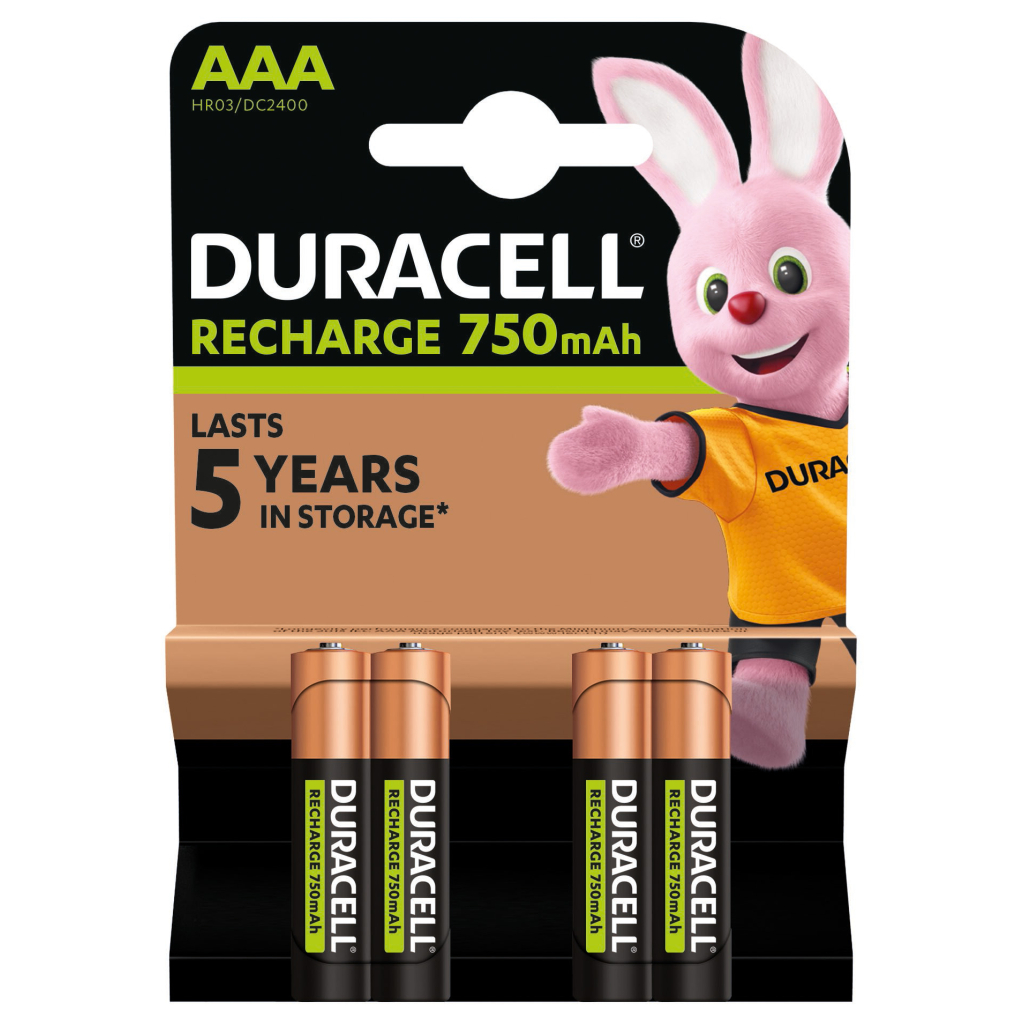 Акумулятор Duracell AAA HR03 750mAh * 4 (5007331) - зображення 2