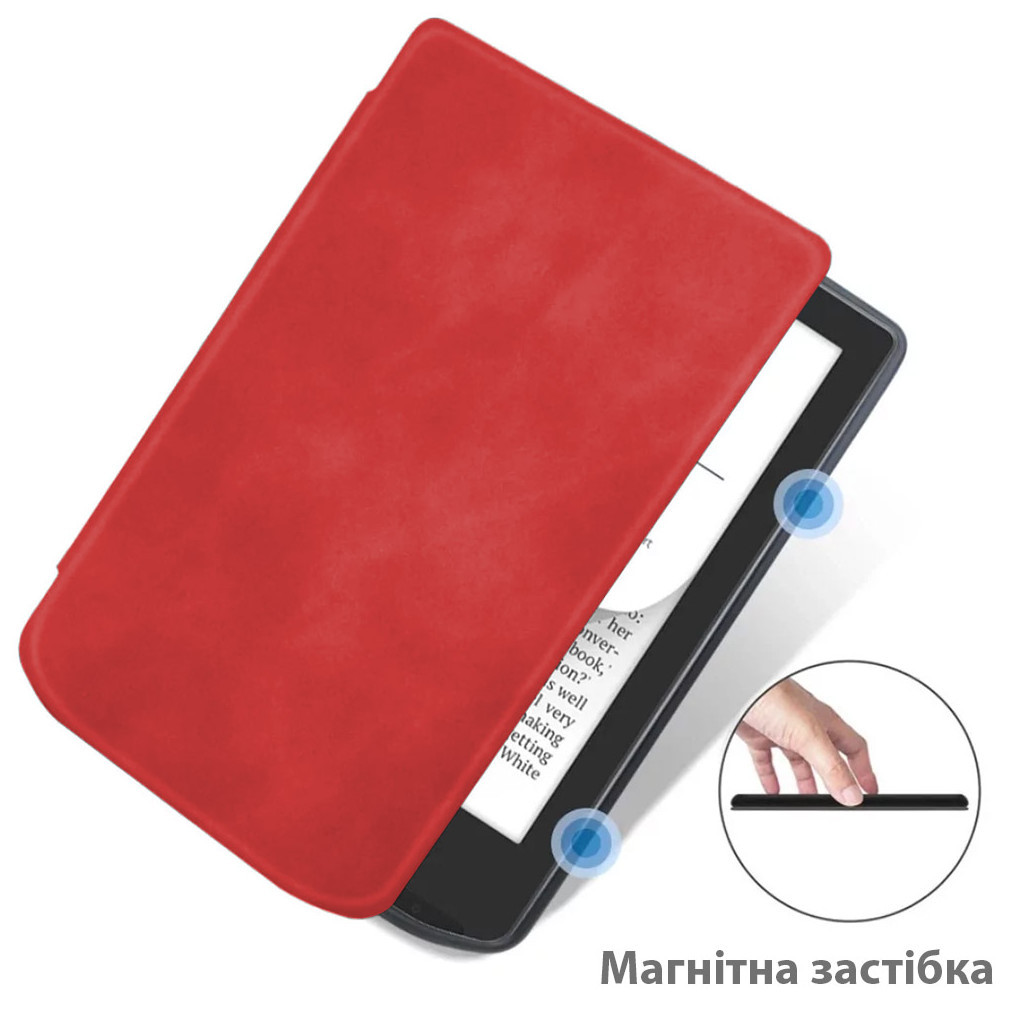 Чохол до електронної книги BeCover Smart Case PocketBook 629 Verse / 634 Verse Pro 6" Red (710979) - зображення 4