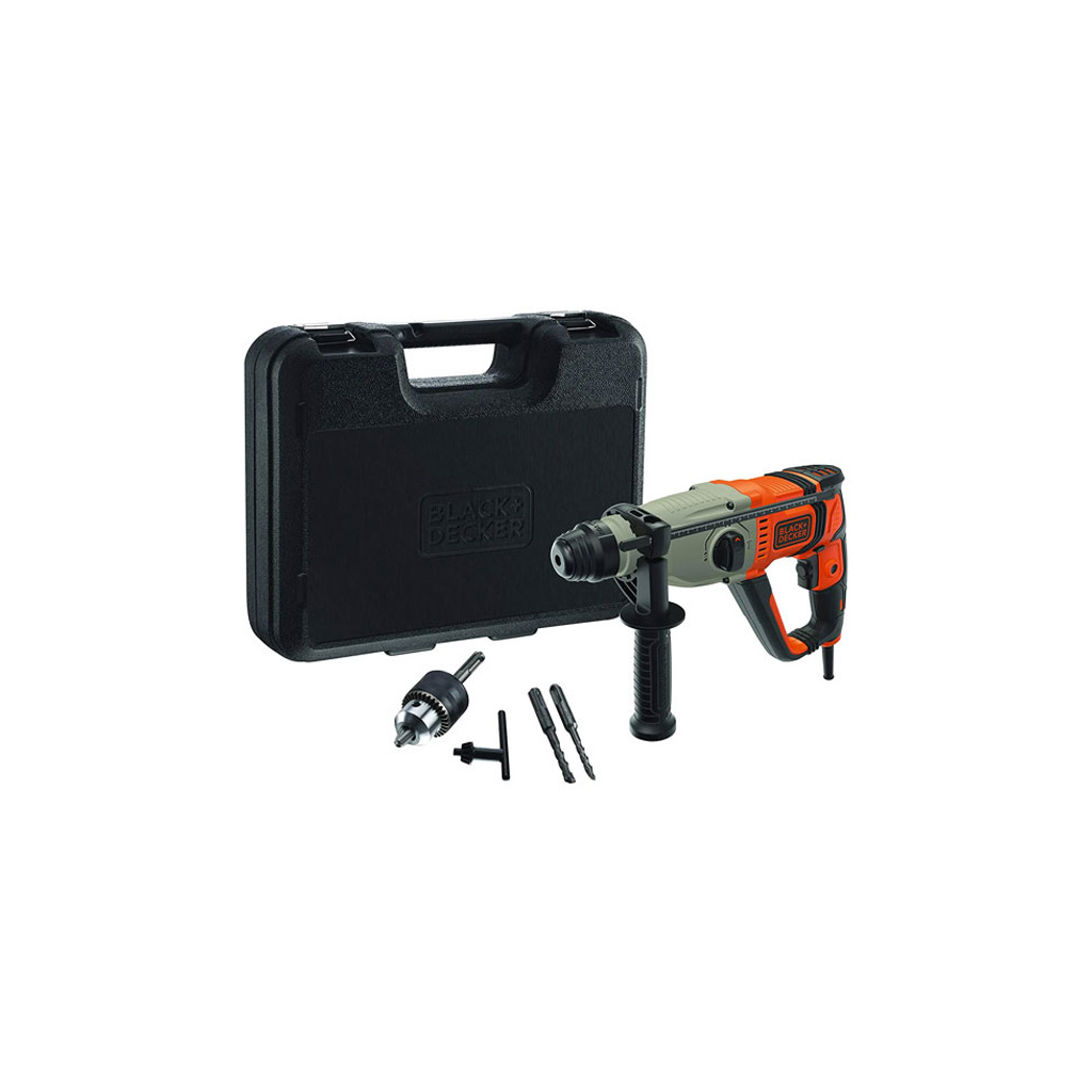 Перфоратор Black&Decker SDS-Plus, 800 Вт, 3.4 Дж (BEHS02K) - зображення 2