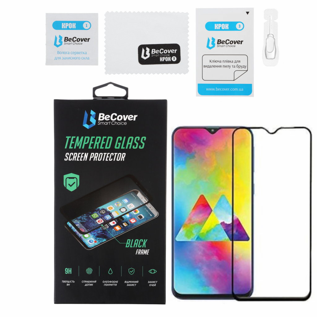 Скло захисне BeCover Vivo Y1S Black (706484) - зображення 2