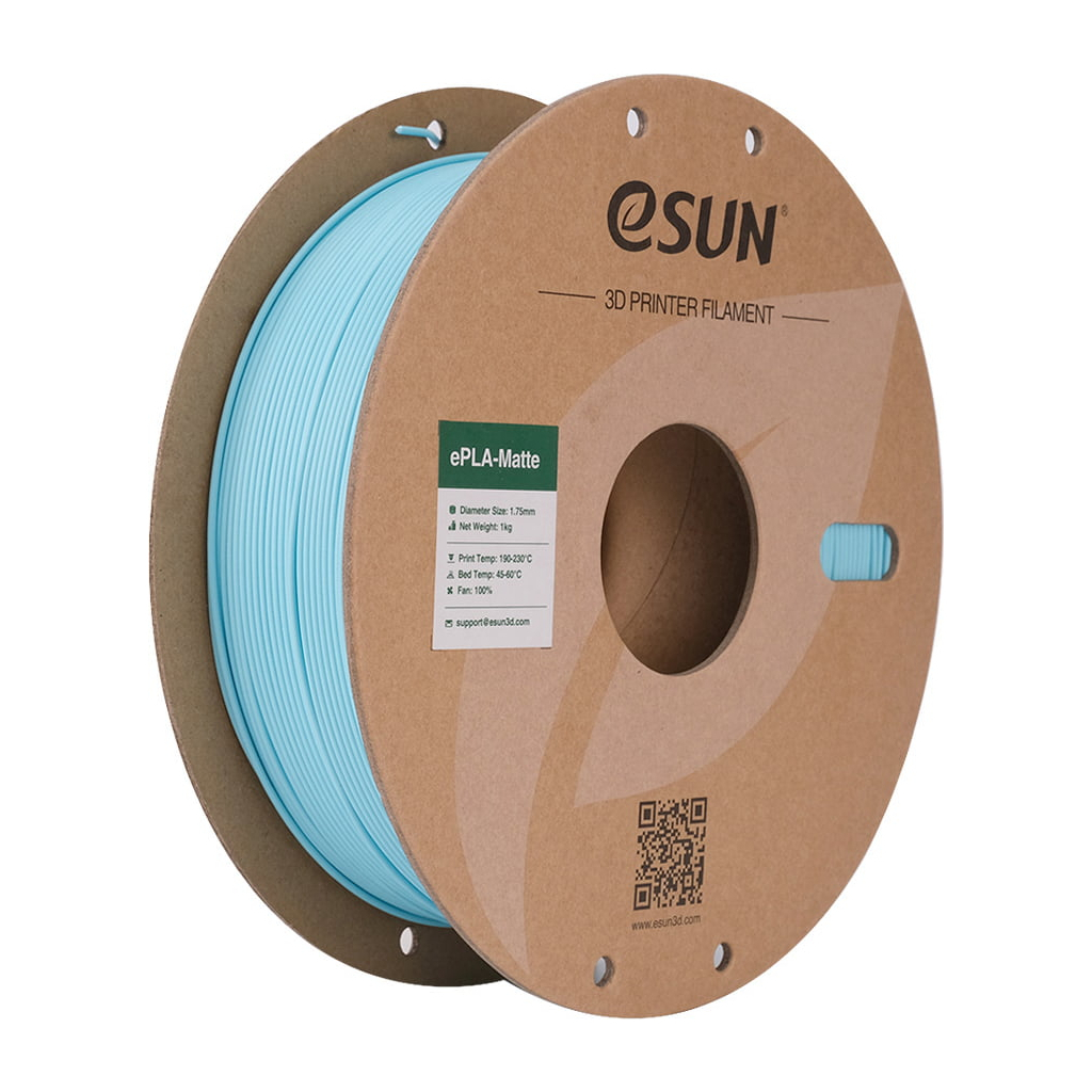 Пластик для 3D-принтера eSUN ePLA-Matte, 1,75мм, 1кг, blue (ePLA-Matte-P175LU1) - зображення 1