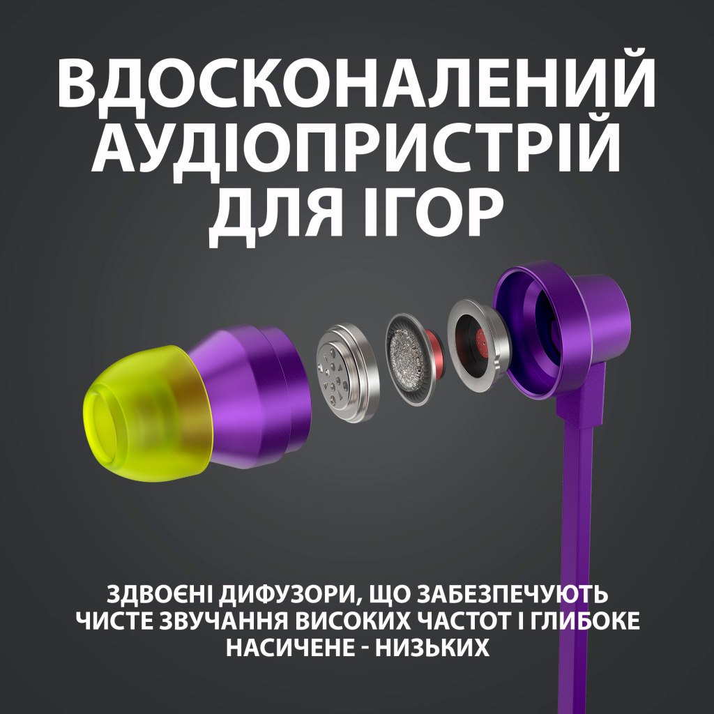 Навушники Logitech G333 Purple (981-000936) - зображення 4