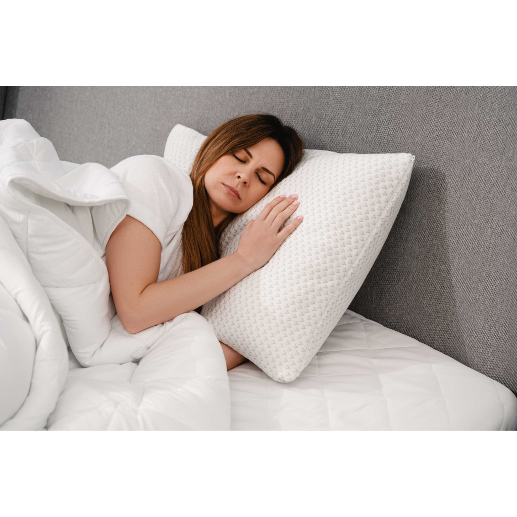 Подушка Ardesto Sleepwell, 40х60см, прямокутна, піна меморі, білий (ART4060SHP) - зображення 8