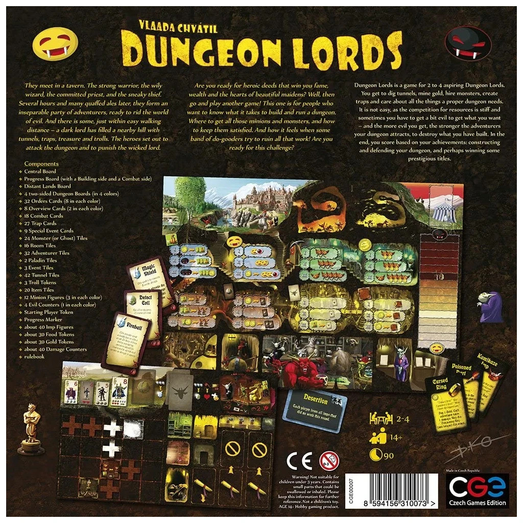 Настільна гра Czech Games Edition Dungeon Lords (Лорди Підземель) англ. (8594156310073) - зображення 9