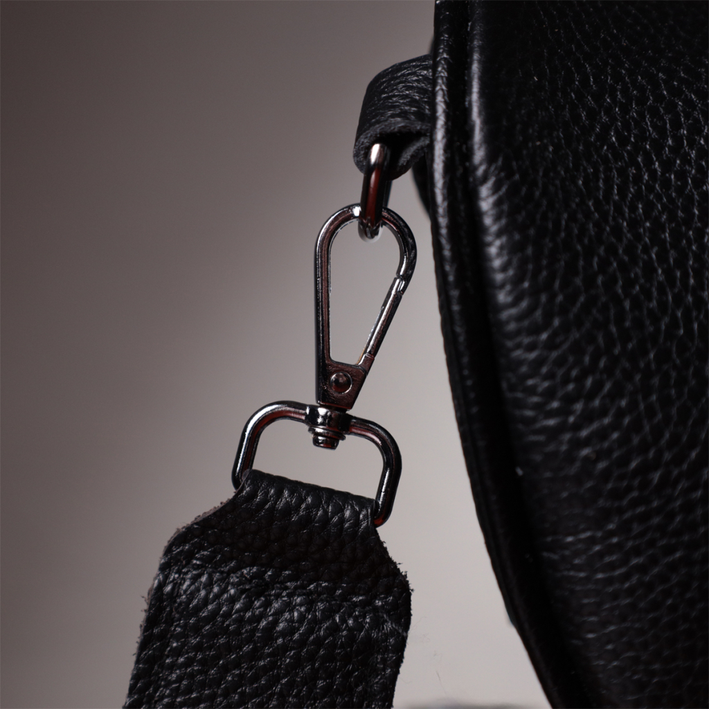 Сумка Vintage Жіноча через плече з натуральної шкіри Чорна (22655) - зображення 12