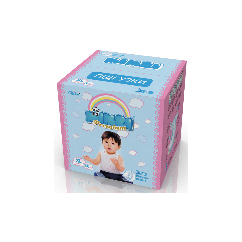 Підгузки Mimzi XL 12+ кг 50 шт (MDXL50) (4820209800203) - зображення 3