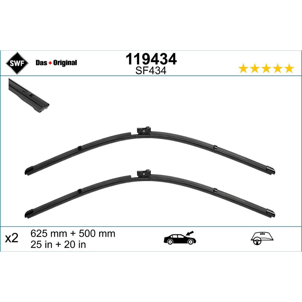 Щітка склоочисника SWF 119434 - зображення 2