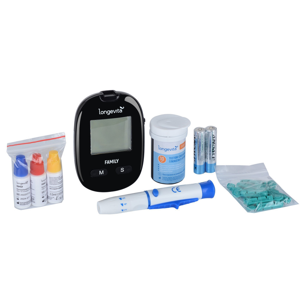 Глюкометр Longevita Family Система для вимірювання глюкози в крові (6806076) - изображение 4