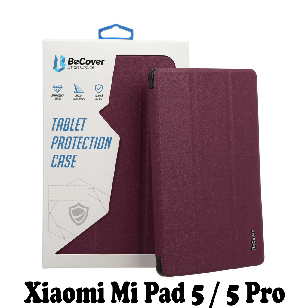 Чохол до планшета BeCover Smart Case Xiaomi Mi Pad 5 / 5 Pro Red Wine (707580) - зображення 1