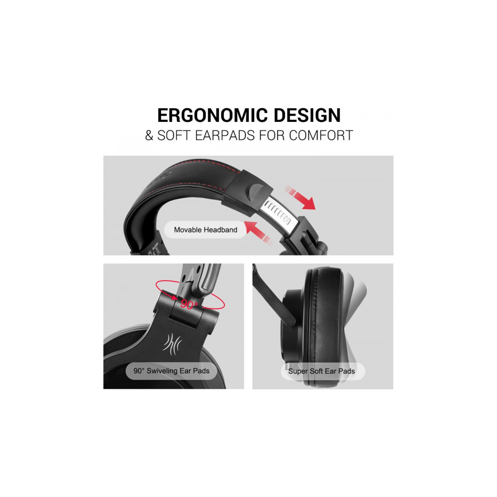 Навушники OneOdio A71M 3,5мм/6,35мм Black (A71M Black) - зображення 3